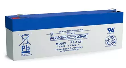 Akku suljettu 12 V 2,1 Ah PS-1221 - Muut paloturvallisuuden tuotteet - 3039 - 1