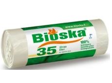 Bioska 35 L Plastiroll 1994 20 kpl/rll, 15 rll/ltk - Jätesäkit, Roskapussit - 5779 - 2