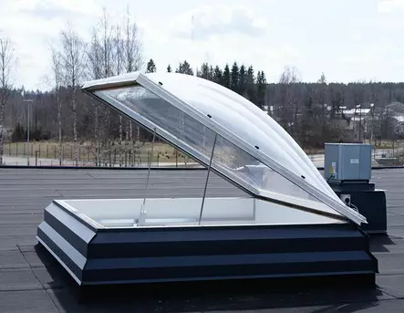 Kattovalokupu 1000 x 2000 mm 3-kertainen PMMA Opaali - Muut paloturvallisuuden tuotteet - 75959 - 2