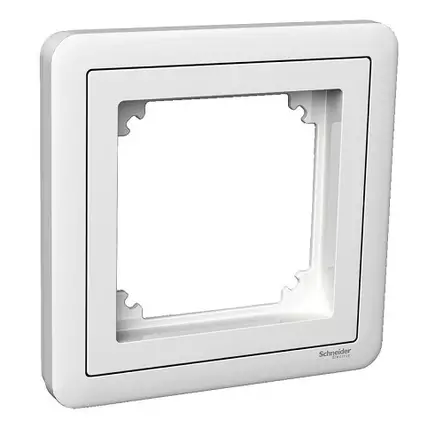 Kehys Schneider Electric Exxact 1-osainen adapterilla Exxact vipupainikkeelle - Sähköasennustarvikkeet - 61299 - 1