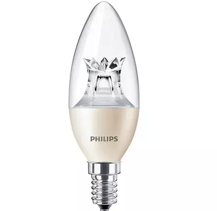 Kynttilälamppu Philips Master LEDcandle DT 8-60W/827 E14 CL - Kynttilälamput - 65359 - 1