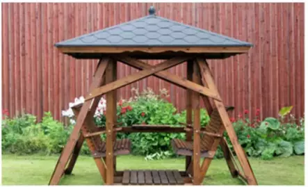 Puutarhakeinu Katariina vastakkain istuttava katolla kyllästetty - Puutarhakeinut, Tuolit - 69499 - 1