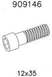 Kuusiokoloruuvi 12 x 35 mm 909146 Lappset varaosa - Leikkivälineiden varaosat - 61029 - 1