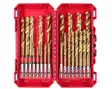 Metalliporanteräsarja Milwaukee HSS-G TIN POF 25 osaa - Poranterät, Teräsarjat - 76309 - 1