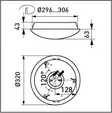 Yleisvalaisin Ensto AVR320 Led 14W/830/840 IP 44 - Valaisimet, Varakuvut - 67049 - 2