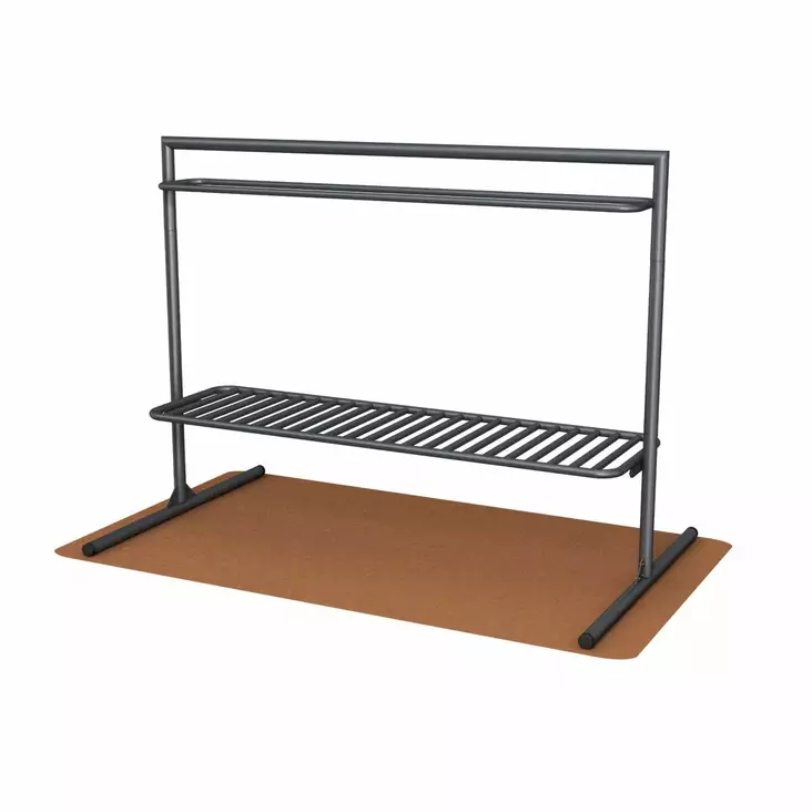 Tomutus- / tuuletusteline 2,5 m vapaasti seisova 40145 tummanharmaa - Tomutustelineet, Kuivaustelineet - 75969 - 1