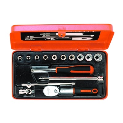 Hylsysarja 17-os 1/4'' 4-13 mm Bahco 6719SM - Työkalusarjat, hylsyt - 1849 - 1