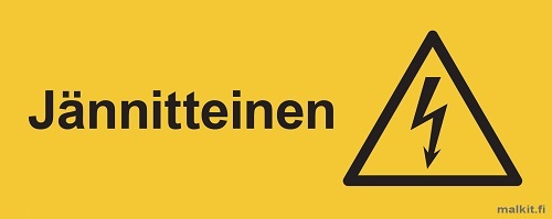 Jännitteinen opaste - Sähköalan kilvet - 72369 - 1