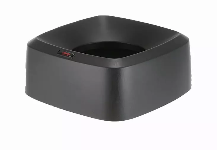 Jäteastian kansi Iris kulmikas musta 39 x 39 x 15 cm - Roskakorit, poljinastiat - 5429 - 1