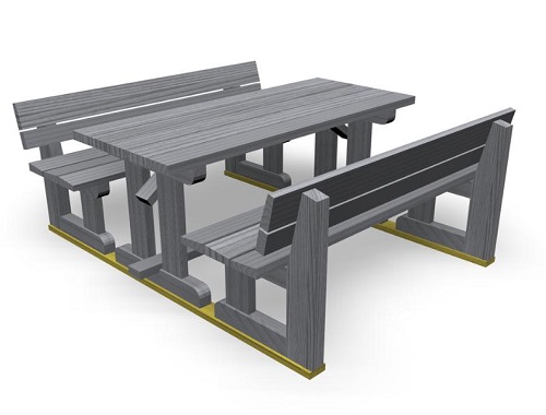 Kalusteryhmä Park Weekend 000502M Lappset - Pöytä-penkki ryhmät - 61849 - 1