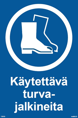 Käytettävä turvajalkineita muovi 100 x 150 mm - Ohjekilvet - 69539 - 1