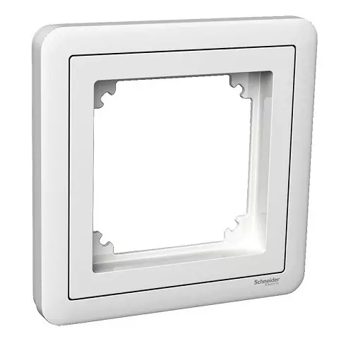 Kehys Schneider Electric Exxact 1-osainen adapterilla Exxact vipupainikkeelle - Sähköasennustarvikkeet - 61299 - 1