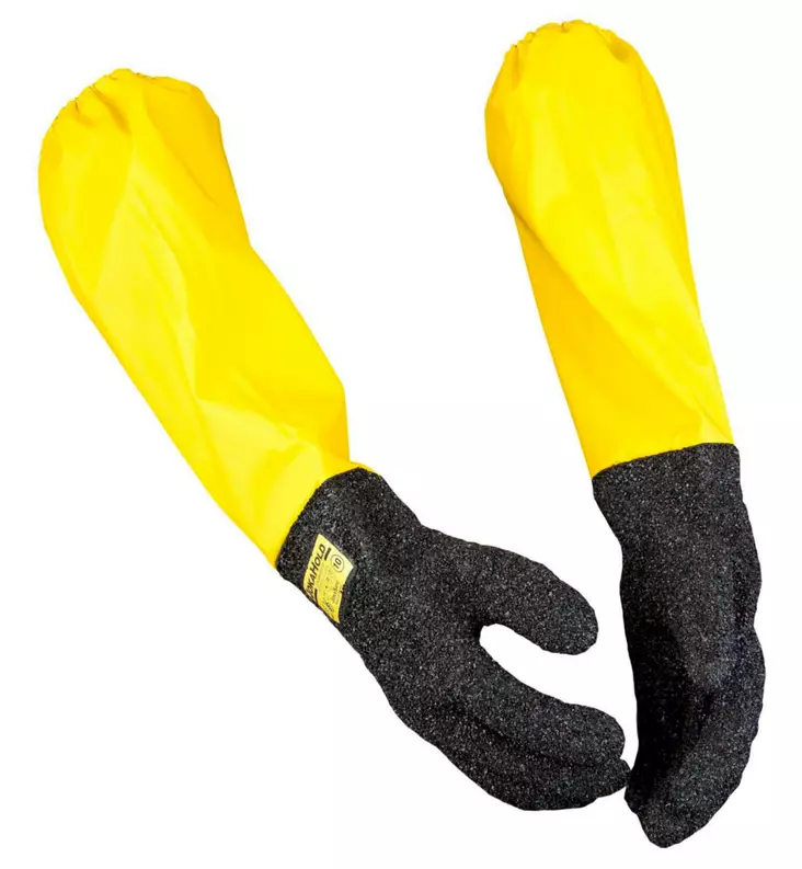 Kemikaalikäsine Jokasafe Jokahold +35 cm PVC koko 8 - Siivous-, Kemikaali- ja Kertakäyttökäsin - 76159 - 1