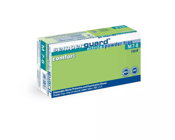 Kertakäyttökäsine Semperguard Comfort Nitrile koko XL - Siivous-, Kemikaali- ja Kertakäyttökäsin - 73079 - 1