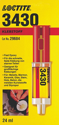 Liima Loctite 3430 A&B 24 ml epoksi - Puhdistusaineet, Hoitoaineet - 4999 - 1