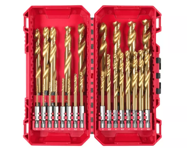 Metalliporanteräsarja Milwaukee HSS-G TIN POF 25 osaa - Poranterät, Teräsarjat - 76309 - 1