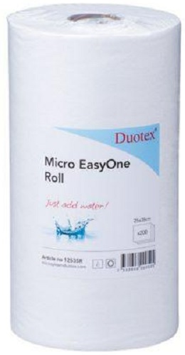 Mikrokuituliina Duotex Micro EasyOne Rulla 2 rll / pkt - Siivousliinat, Sienet - 73219 - 1