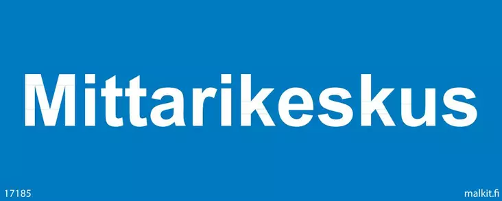 Mittarikeskus tarra 200 x 80 mm - Kiinteistökilvet - 72209 - 1