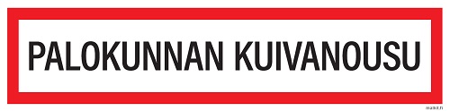 Palokunnan kuivanousu opaste - Paloalan kilvet - 66679 - 1