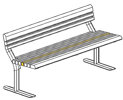 Penkin istuinosan rima Park Place 003463-651SP harmaa Lappset - Penkit - 67259 - 1