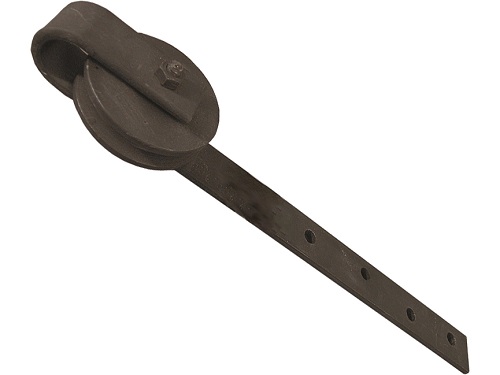 Työntöoven pyörä Ø 75 mm teräs musta - Ovitarvikkeet, lukot, ovikellot - 66629 - 1