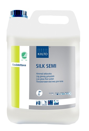 Vaha Kiilto Silk Semi 5 L himmeäkiiltoinen - Lattianhoitoaineet, Vahat, Vahanpoisto - 5229 - 1