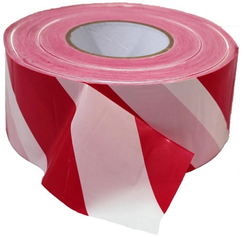 Varoitusnauha Strong 75 mm / 500 m puna-valkoinen - Liikenteen ohjaus - 72389 - 1